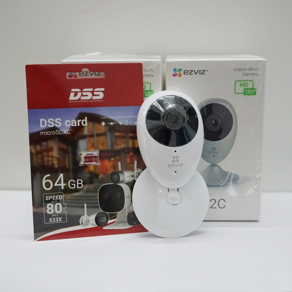 Camera Ezviz C2C HD720P Kèm Thẻ Nhớ 64GB DSS Chính Hãng Bảo Hành 2 Năm Đổi Mới