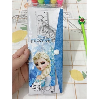 Bộ 4 thước eke trong suốt