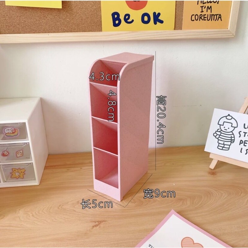 Kệ 4 tầng đựng bút, mỹ phẩm,cọ trang điểm