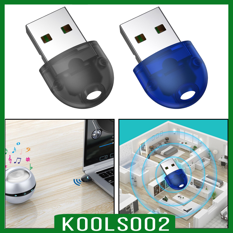 [KOOLSOO2]USB Bluetooth Transmitter Receiver for PC/TV, Bluetooth 5.0 Dongle, 2 in 1 Audio Bluetooth Adapter Plug & Play Low Latency Bluetooth Transmitter