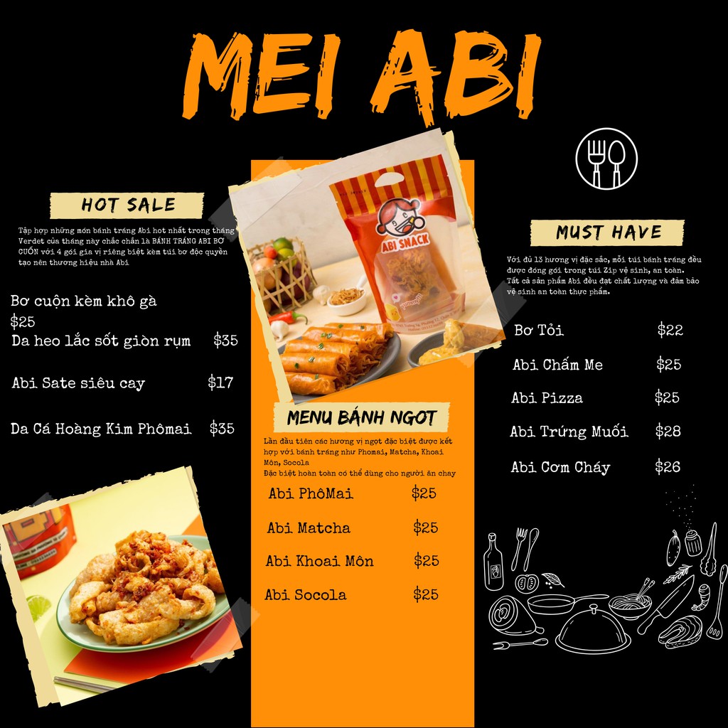 Combo Bánh tráng ABI có 102