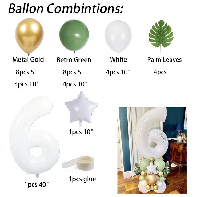SET CHÙM BÓNG SINH NHẬT ,HAPPY BIRTHDAY TỰ LÀM , BÓNG NHÔM SỐ