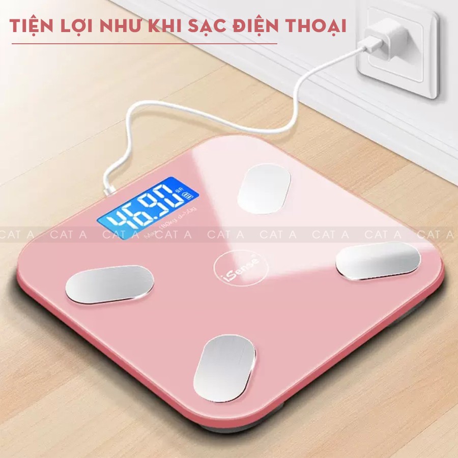 Cân Điện Tử Cân Sức Khỏe Kết Nối Bluetooth - Phân tích số đo cơ thể, kiểm soát ăn uống, hoạt động thể thao!