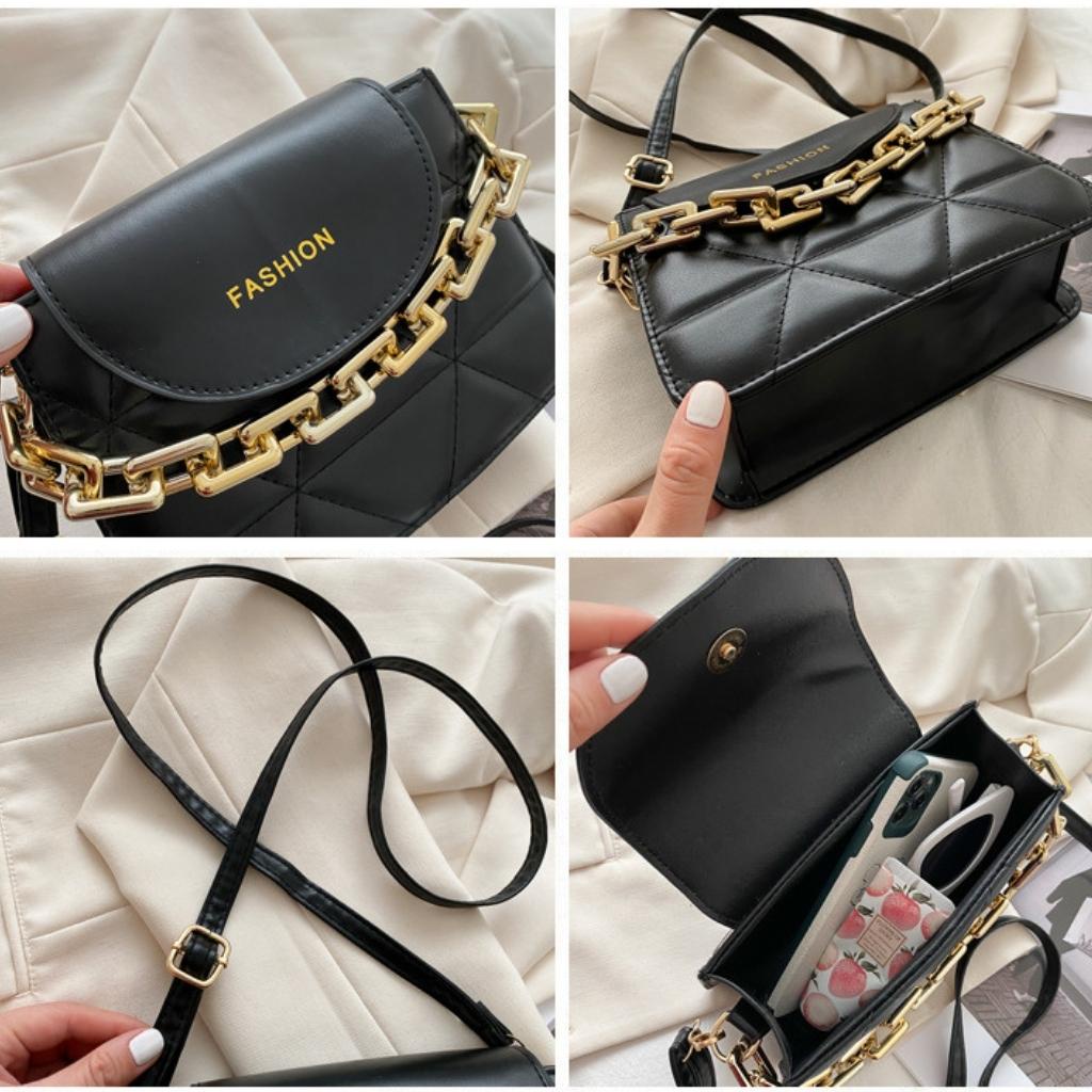 Túi xách nữ đeo chéo kẹp nách đeo vai thời trang cá tính giá rẻ dây xích to NAMI NM45