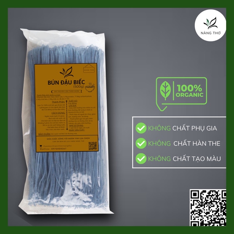 ĐẶC SẢN BÚN GẠO LỨC HOA ĐẬU BIẾC CAO BẰNG - 1000gr EAT CLEAT