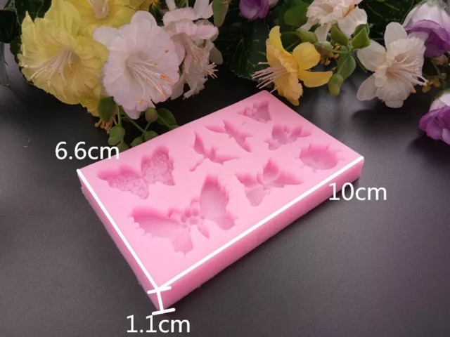 Khuôn rau câu silicon 4D Bướm xinh Mã BB2H5k