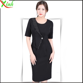 Đầm dáng peplum ThoiTrangXinh giả vest DL574