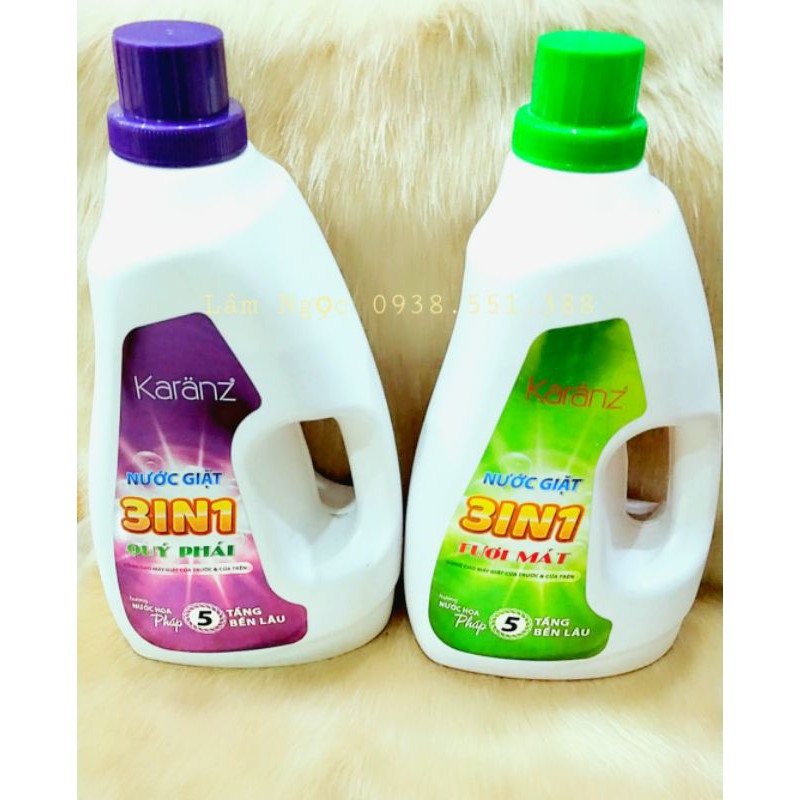 Nước Giặt 3in1 KARANZ Mùi hương dễ chịu, sạch bay vết bẩn.