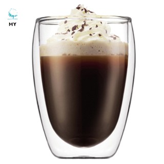 Ly Thủy Tinh Uống Cà Phê / Sữa / Nước Ép 2 Lớp