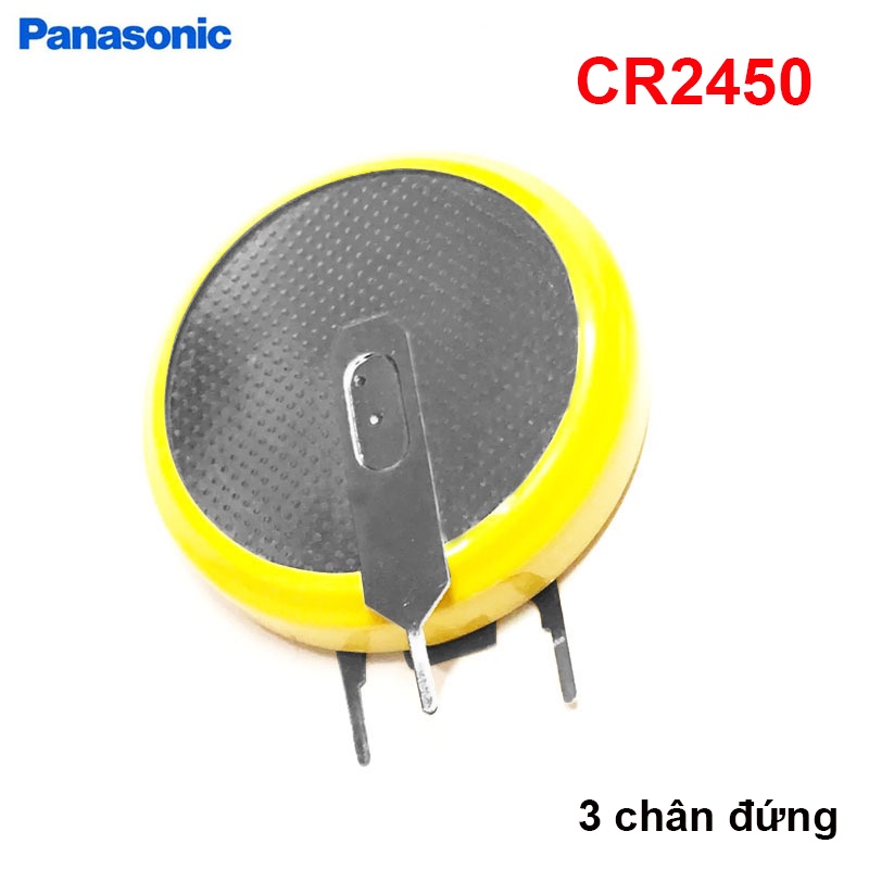 Pin nồi cơm Nhật Panasonic CR2450 hàn chân (loại 3 chân)