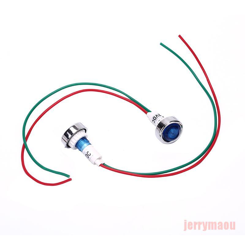 Bảng Đèn LED Cảnh Báo 12V 10mm Gắn Bảng Điều Khiển Dành Cho Xe Hơi / Tàu Thuyền