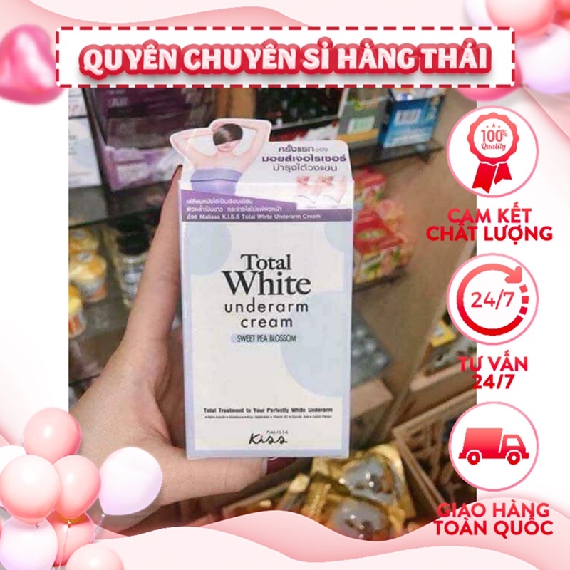 Kem bôi thâm nách Kiss total white thái lan