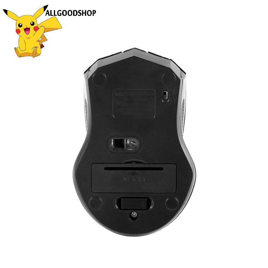 Chuột không dây đen-2.4 GHz USB 2.0 Mouse for PC Laptop