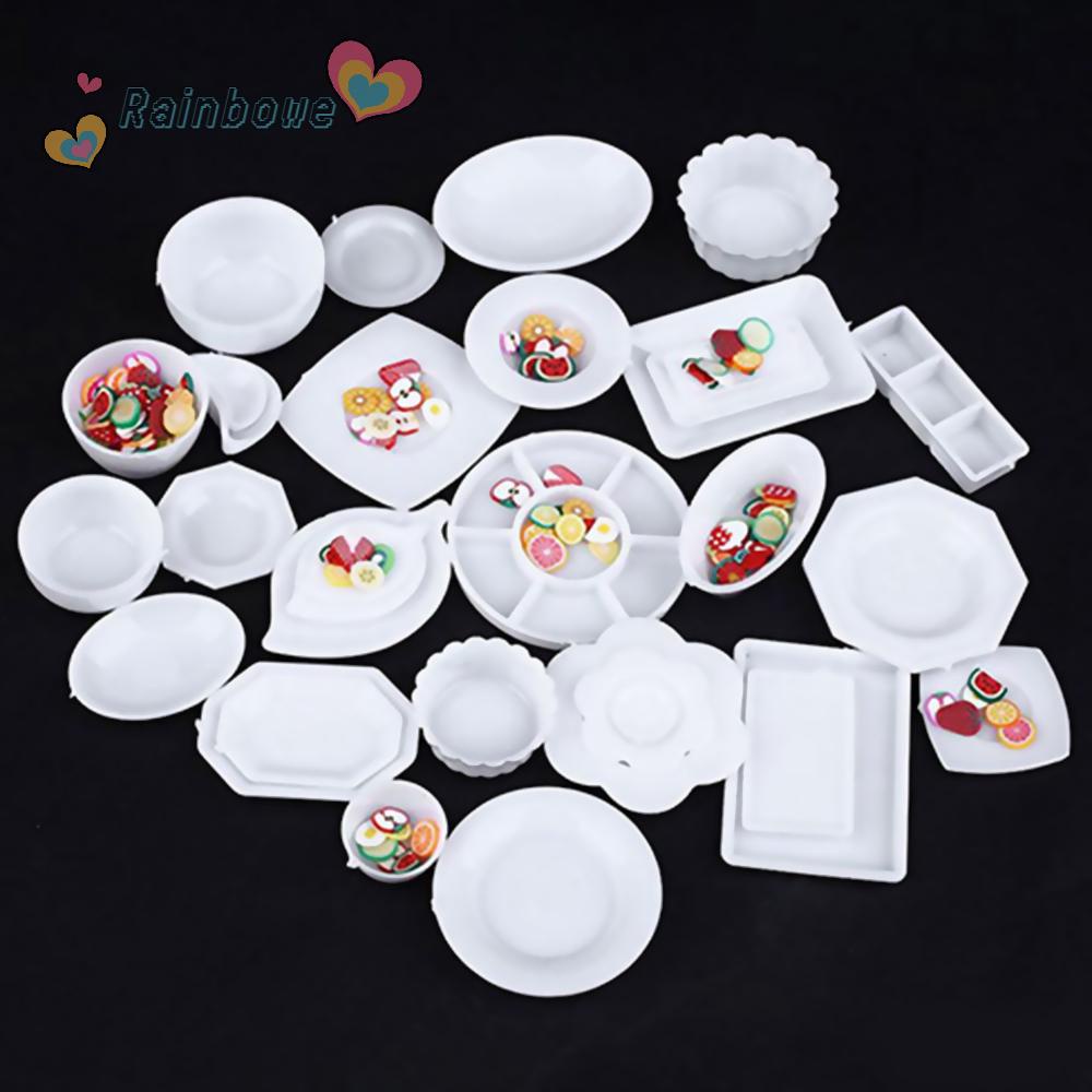 Set 33 món đồ chơi bếp nấu ăn mini tỉ lệ 1:12 cho nhà búp bê