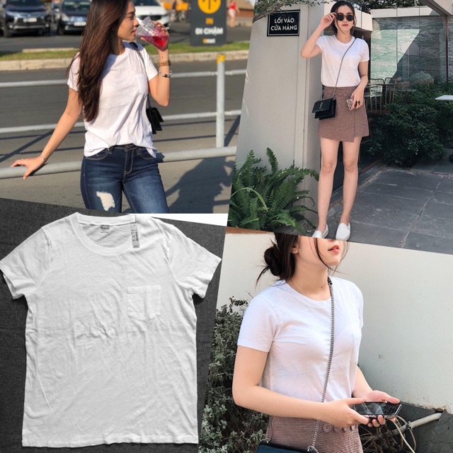 Combo 2 áo thun trắng