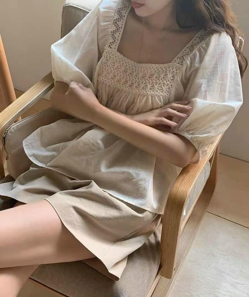 [Mã WASTCOOL giảm 15% tối đa 50K đơn 99K] BNU78 - SET CỘC ĐŨI BE PHỐI REN NỮ HOT HIT | BigBuy360 - bigbuy360.vn