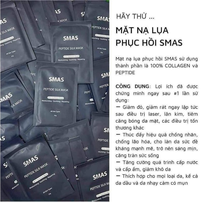 MẶT NẠ SIÊU PHỤC HỒI SMAS PEPTIDE SILK MASK BS NGHĨA