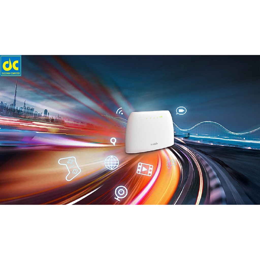Bộ Phát WiFi dùng Sim 4G LTE Tenda 4G03 (Anten Ngầm) - Hàng Chính Hãng Bảo Hành 2 Năm