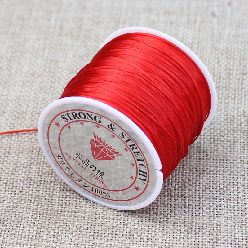 Cuộn Dây Cước Nylon Co Giãn Nhiều Màu Sắc Xỏ Hạt Bồ Đề Mặt Trăng Ngôi Sao Phật Giáo