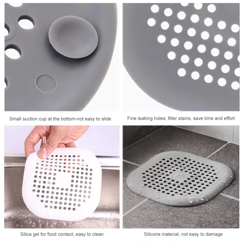 Nắp Lọc Cống Thoát Nước Khử Mùi Bằng Silicone Cho Nhà Bếp/Phòng Tắm