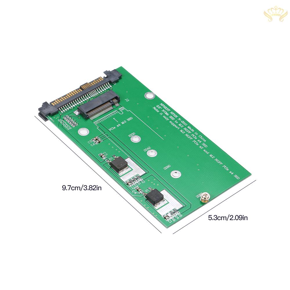 New  NVME to NGFF M-KEY Adapter Card U.2 to M.2 PCI-E Converter Card PCI-E 4X Interface and SATA Power Supply