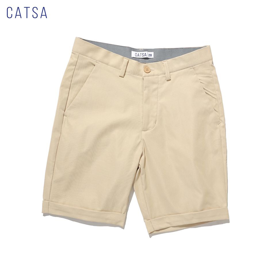 Quần lửng kaki mẫu basic chất liệu mềm mại, mặc thoải mái CATSA QSK059 - QSK060 -QSK061