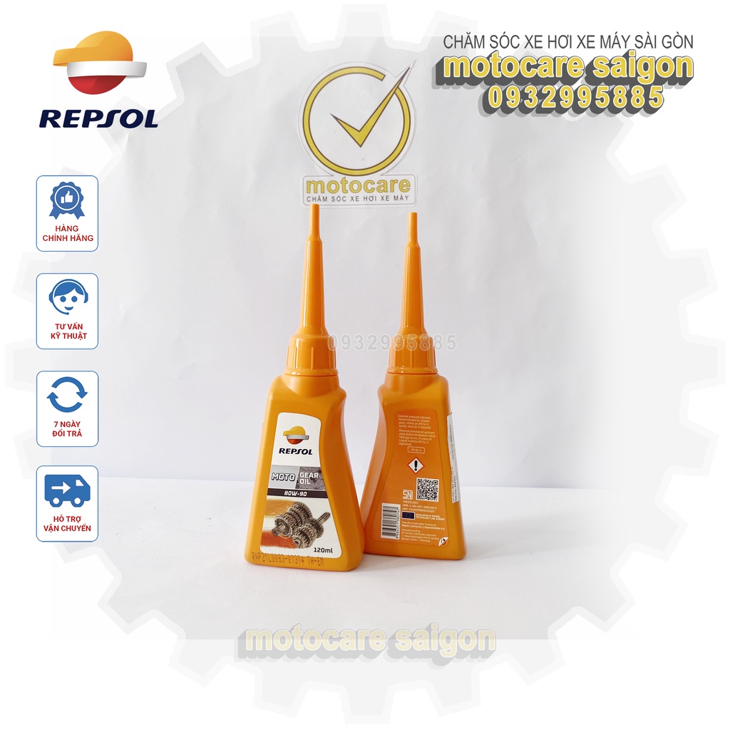 COMBO Nhớt Xe Tay Ga Repsol Matic 10W40 Và Nhớt Lap Hộp Số Repsol 120ml
