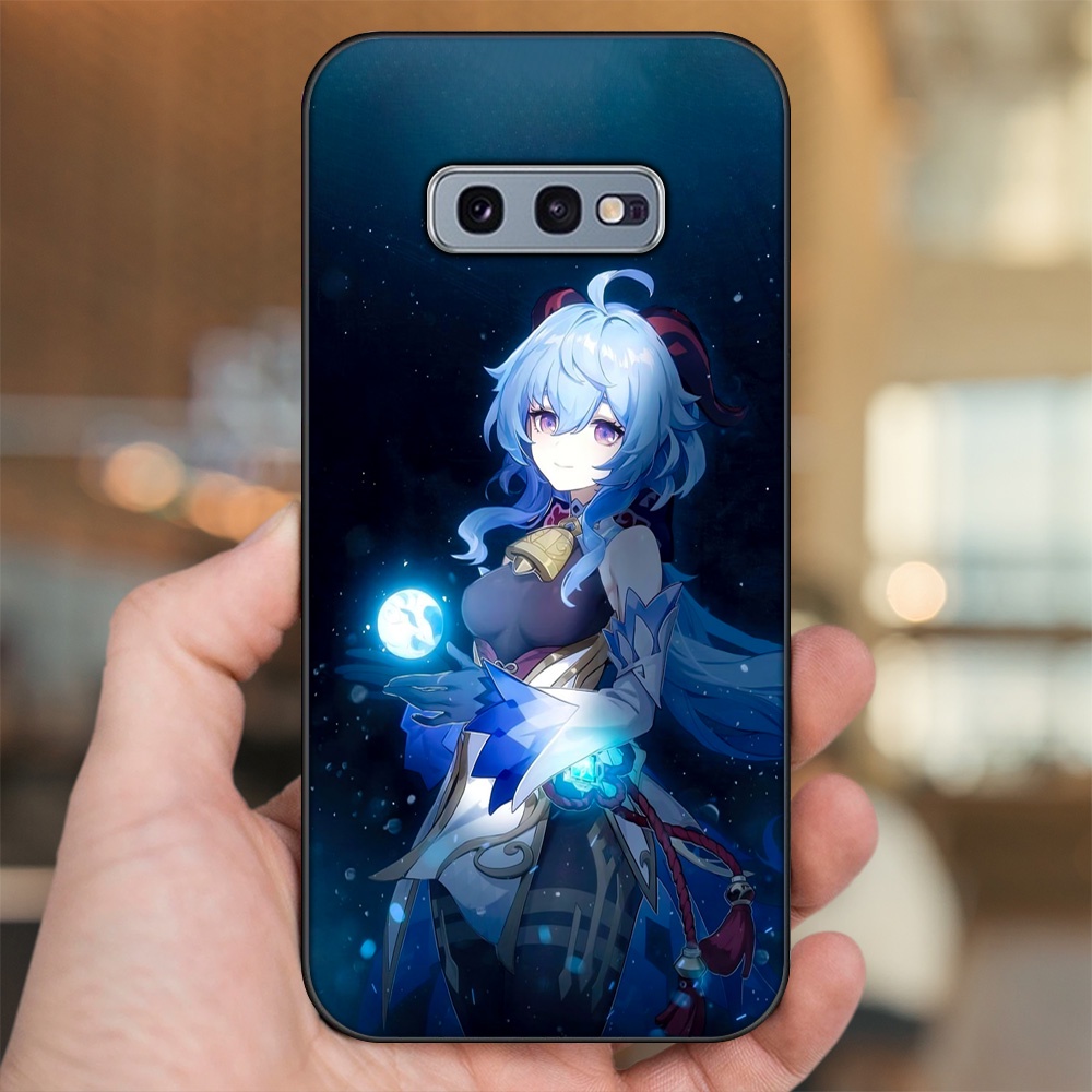 Ốp lưng Samsung S10e viền đen in hình Ganyu Genshin Impact