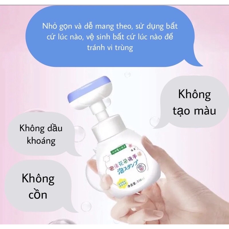 NƯỚC RỬA TAY TẠO BỌT HÌNH BÔNG HOA