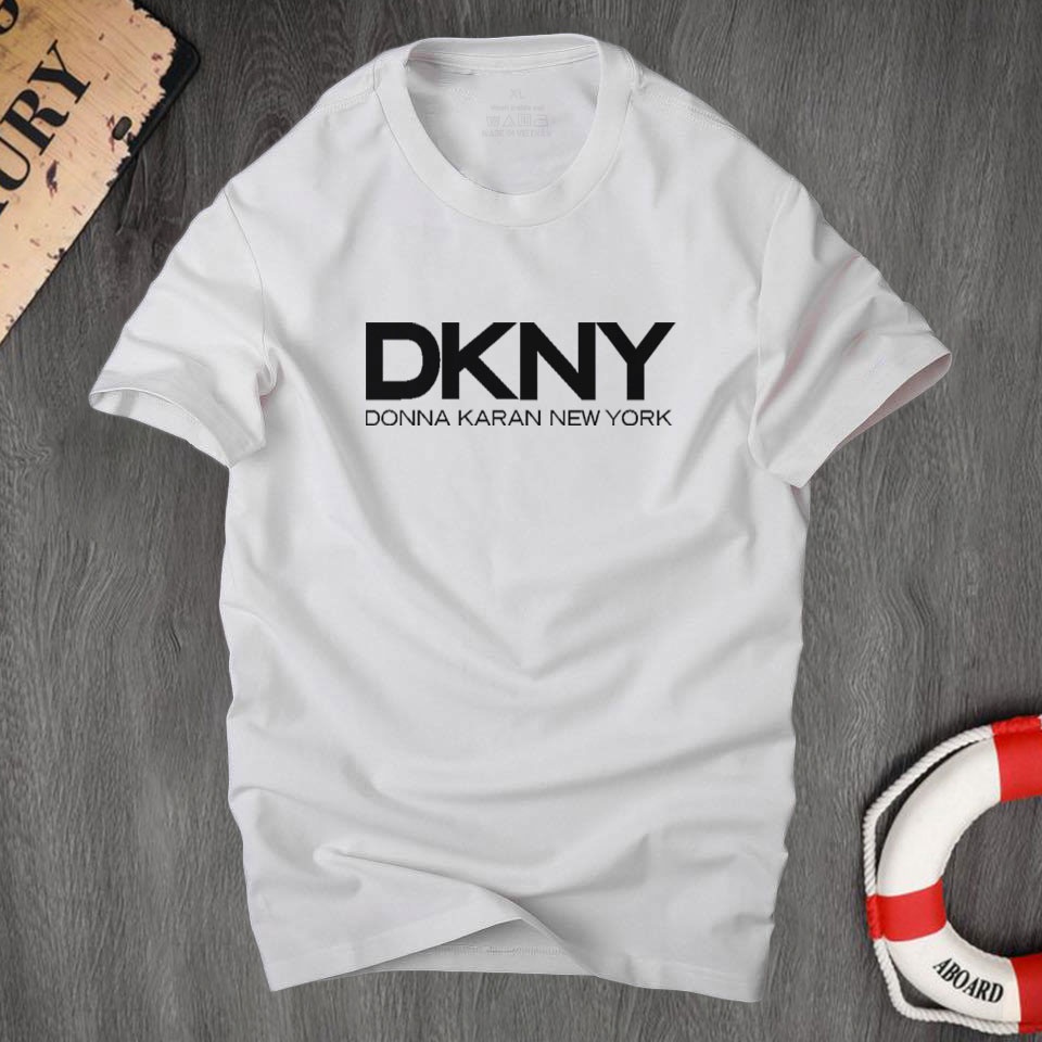 Áo thun nam cổ tròn Dkny thời trang cá tính, chất vải cotton 4 chiều cao cấp thoáng mát