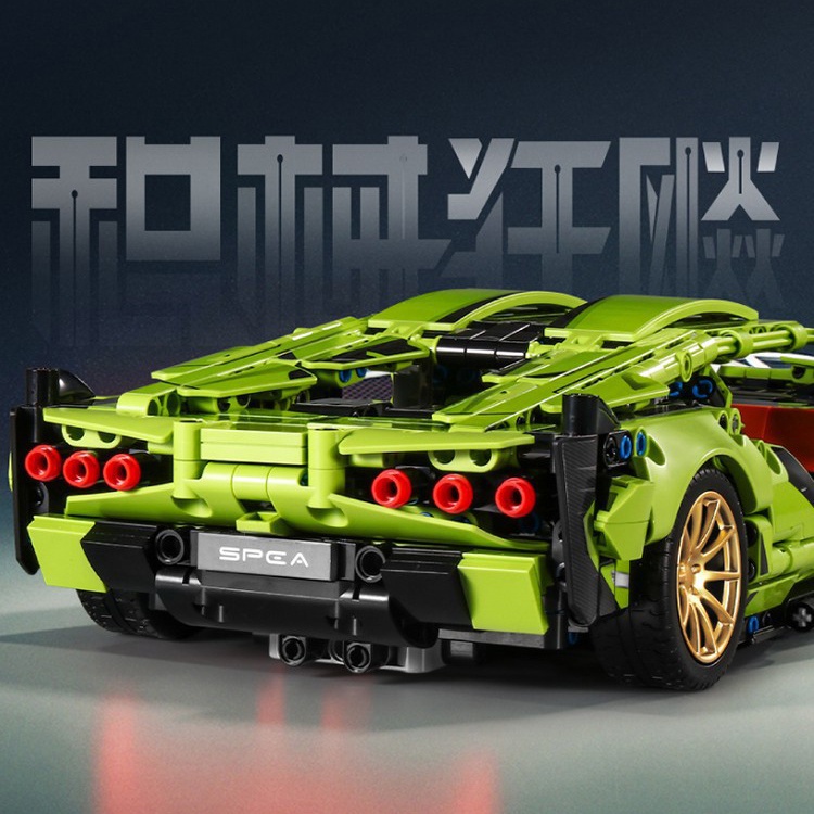 Đồ Chơi Lắp Ráp Kiểu Lego Điều Khiển Từ Xa RC TECHNIC Mô Hình Siêu Xe Lamborghini Sian SY8600 Với 1254 PCS Tỉ Lệ 1:14