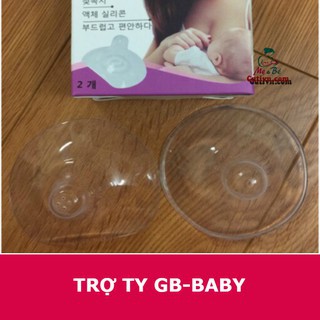 Combo 2 bộ trợ ti silicon siêu mềm cho mẹ GB BaBy - Bộ 2 núm