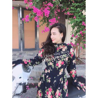 Áo Chống Nắng Thân Dài Lanh, Áo Chống Nắng Nữ Toàn Thân Vải Lanh Cao cấp