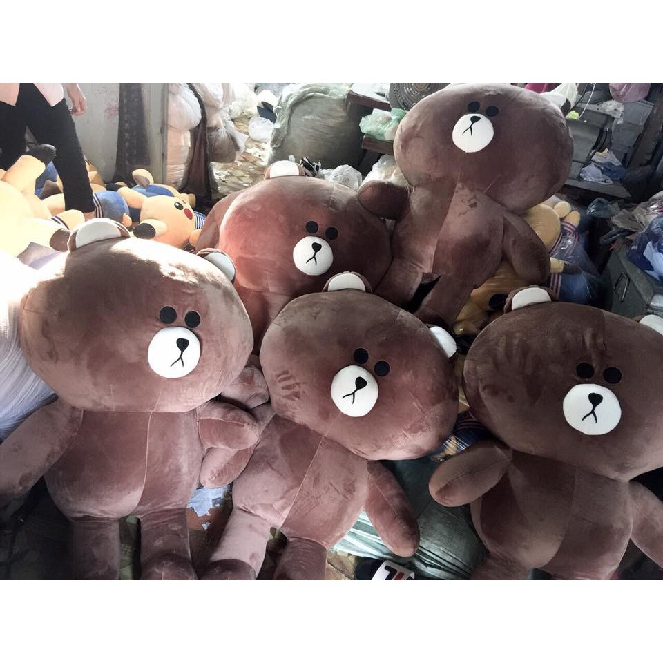 [FreeShip – Xả kho]  Gấu Teddy Brown khổ vải 1m nhỏ dễ thương - Guco