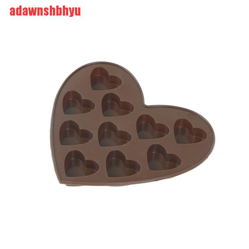 Khuôn Silicone Làm Bánh / Xà Phòng / Sô Cô La Hình Trái Tim DIY