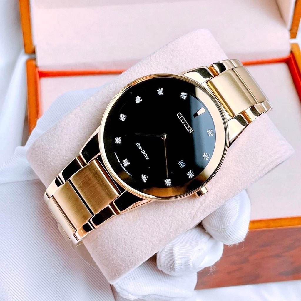 Đồng Hồ Nam CITIZEN AXIOM BLACK DIAL MEN'S WATCH AU1062-56G Chính Hãng Tặng Dây Da Cao Cấp