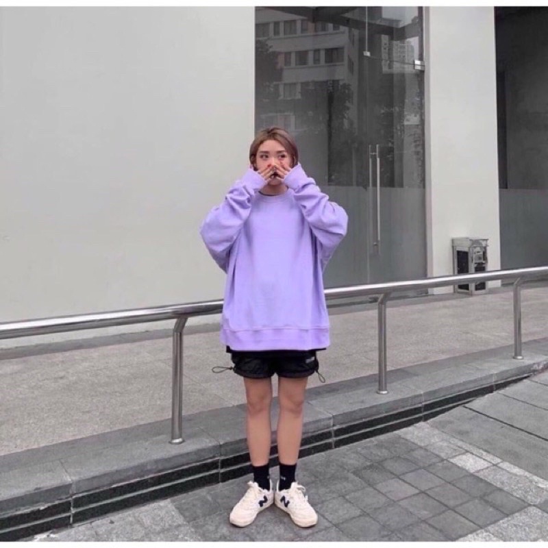 Áo nỉ sweater nam nữ áo hoodie nam nữ form rộng bigsize unisex cổ tròn cute hàn quốc dài tay cunstore.2hand