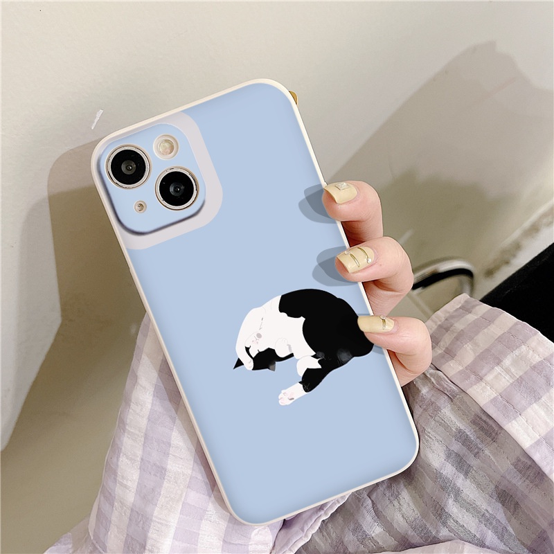 [ IPHONE ] Ốp Lưng Bảo Vệ CAMERA mèo lười biếng ốp iphone 12 pro /x/ 8plus/11 pro/11/12 pro max/13/promax tr1005