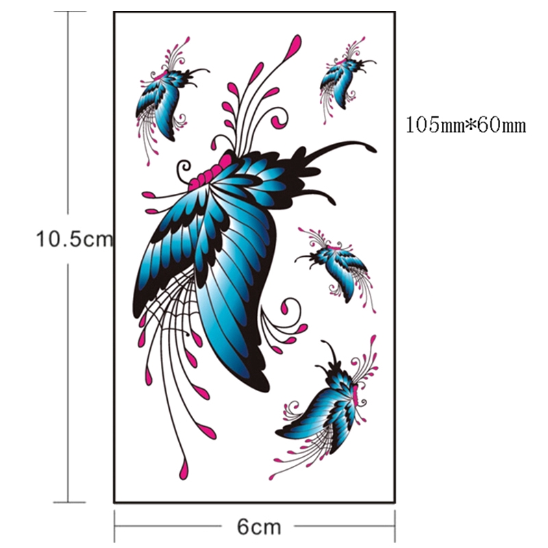 [Hàng mới về] Hình xăm dán tạm thời chống nước hình bướm quyến rũ
