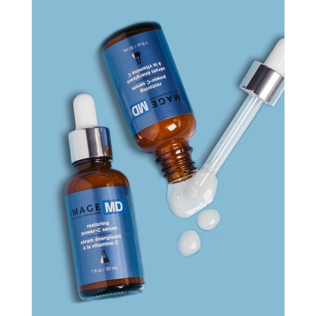 Tinh Chất Trắng Sáng và Tái Tạo Da 2 in 1 Chứa 20% Vitamin C + 0.5% Ferulic Acid IMAGE MD Restoring Power-C Serum 30ml