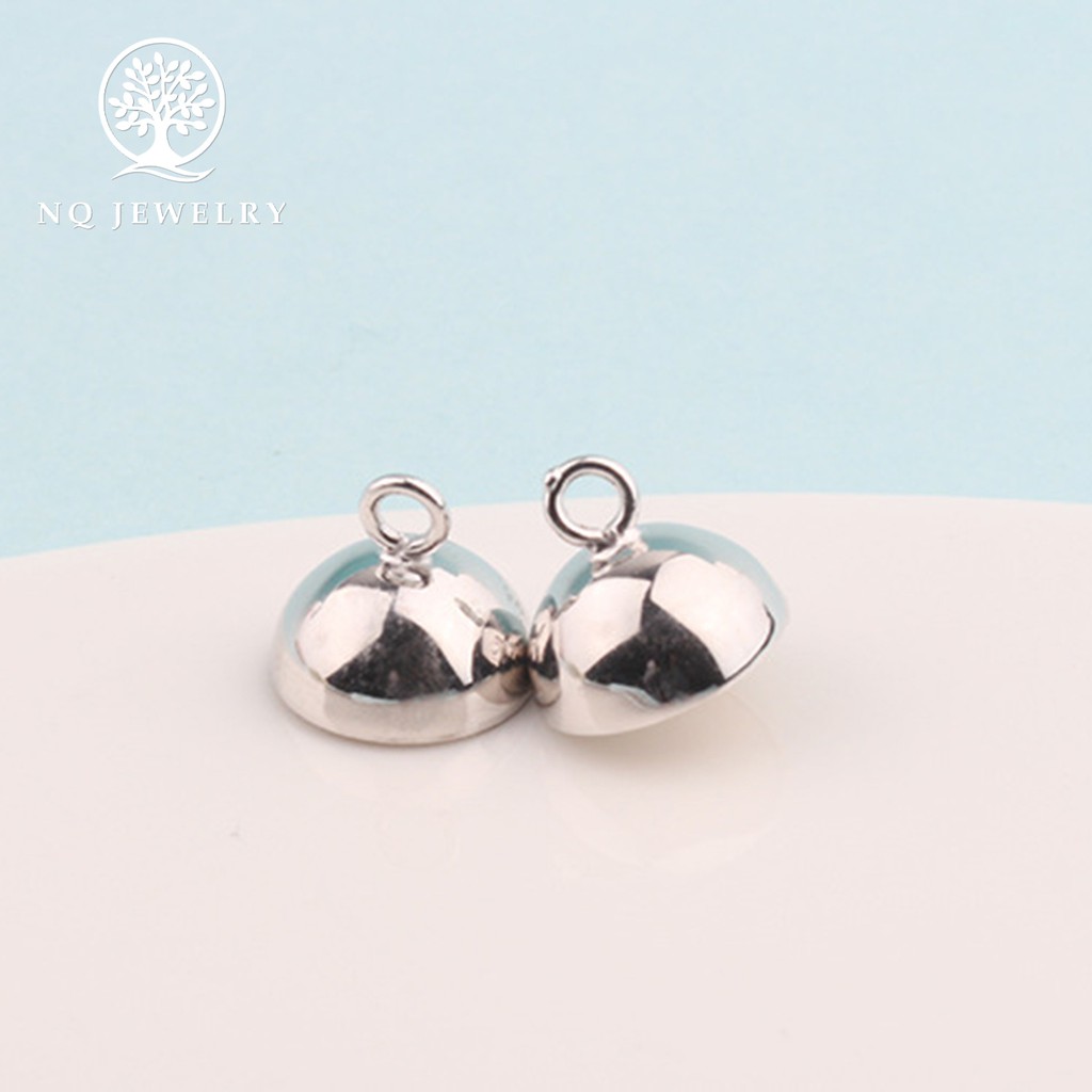 Charm bạc nam châm bạc tròn treo - NQ Jewelry