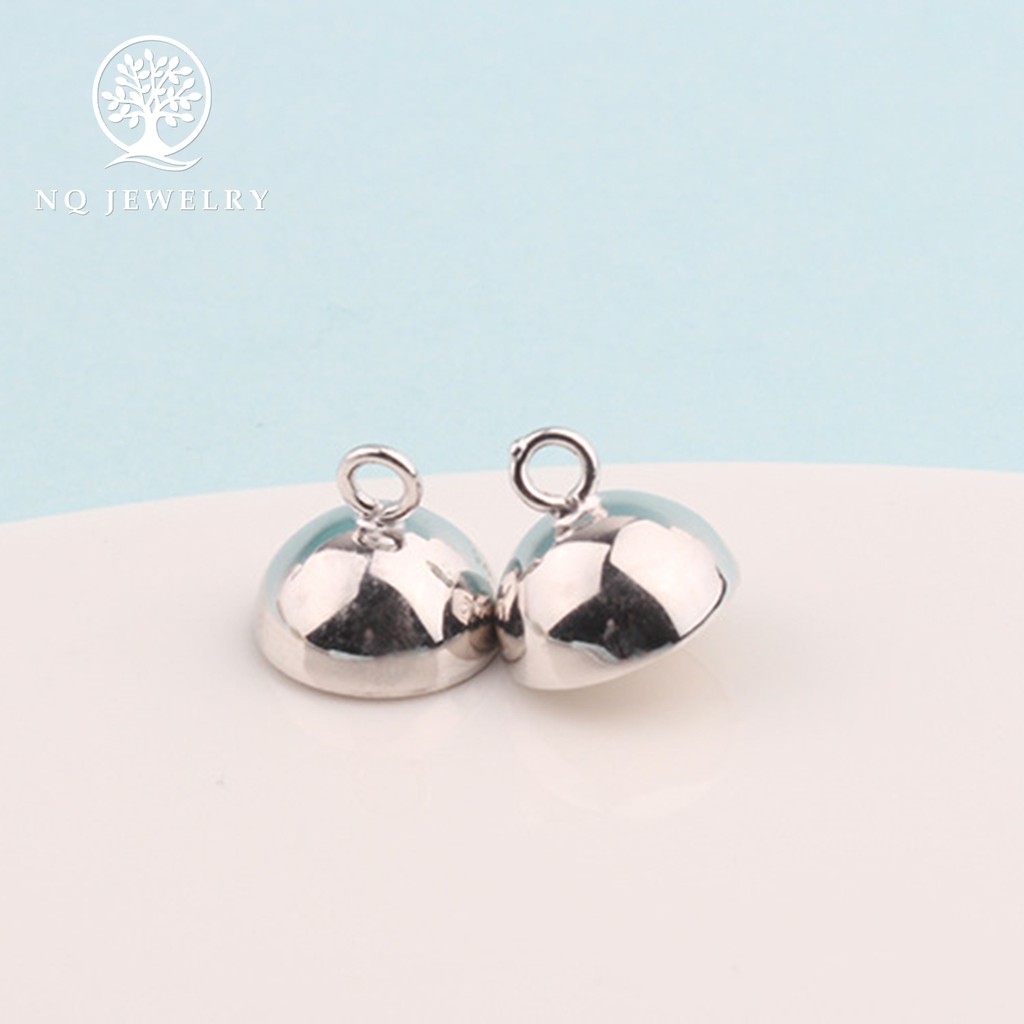 Charm bạc nam châm bạc tròn treo - NQ Jewelry NoBrandUnisexSilver