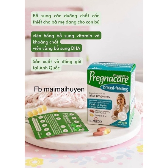 Vitamin Bú Anh-Vitamin Tổng Hợp Cho Mẹ Sau Sinh Pregnacare Breastfeeding