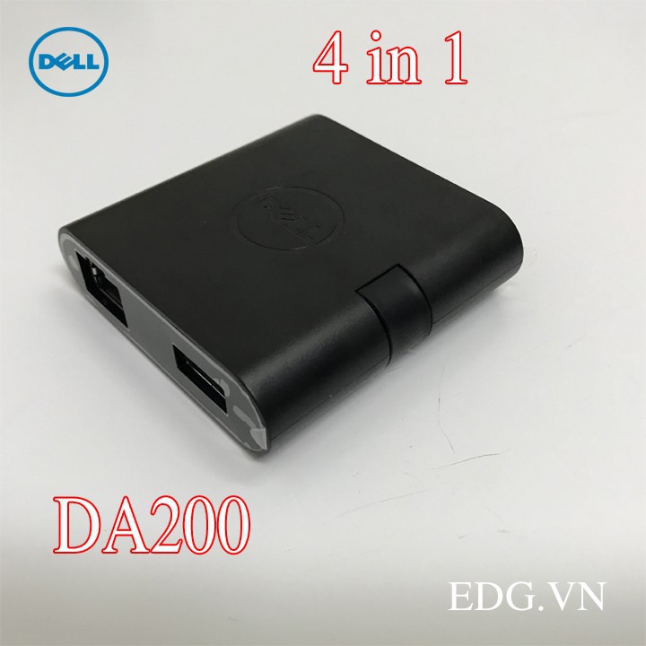 Bộ chuyển đổi Dell DA200 USB-C 4 in1 - USB-C DA200