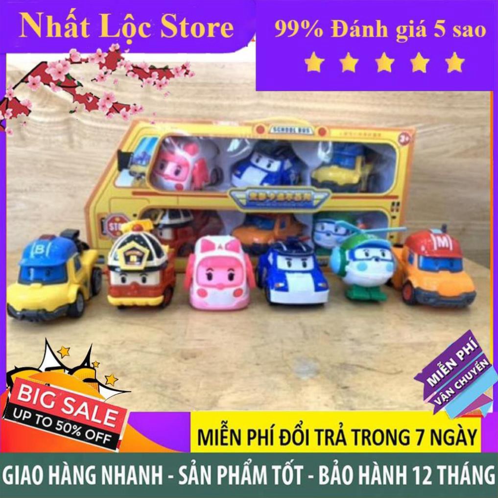 Poli ❤️ Robocar Poli ❤️ Hộp Đồ Chơi Robocar Poli Robot Biến Hình Siêu Xe Robot 6 Trong 1 Cao Cấp Dành Cho Bé