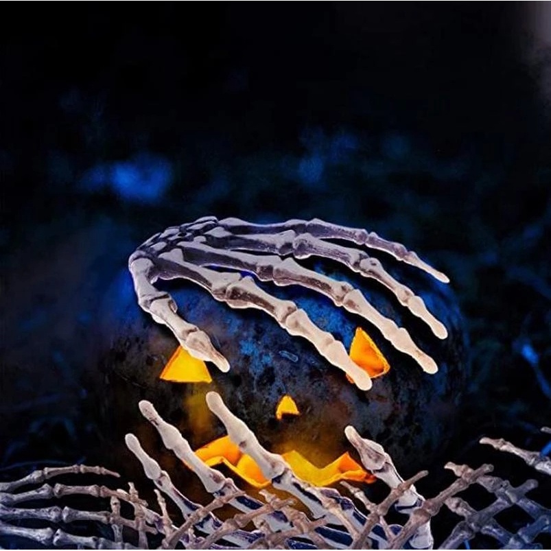 Bộ Xương Bàn Tay Kinh Dị / Đầu Lâu Kinh Dị Treo Trang Trí Tiệc Halloween