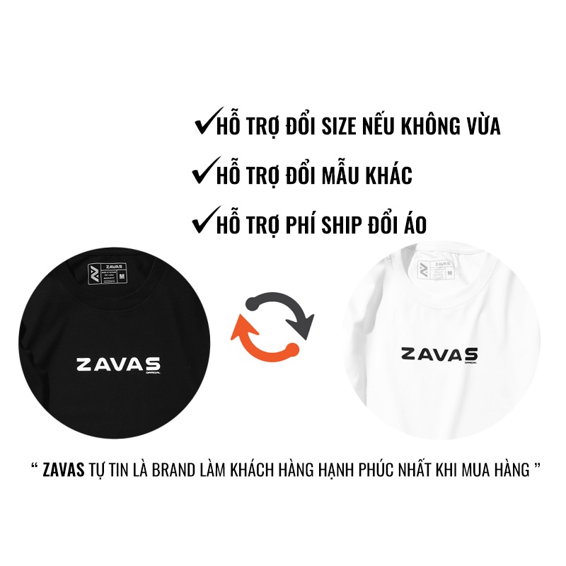 Áo thun store hàng hiệu cao cấp local brand ZAVAS cổ tròn ngắn tay vải dày mịn thoáng mát - Z07