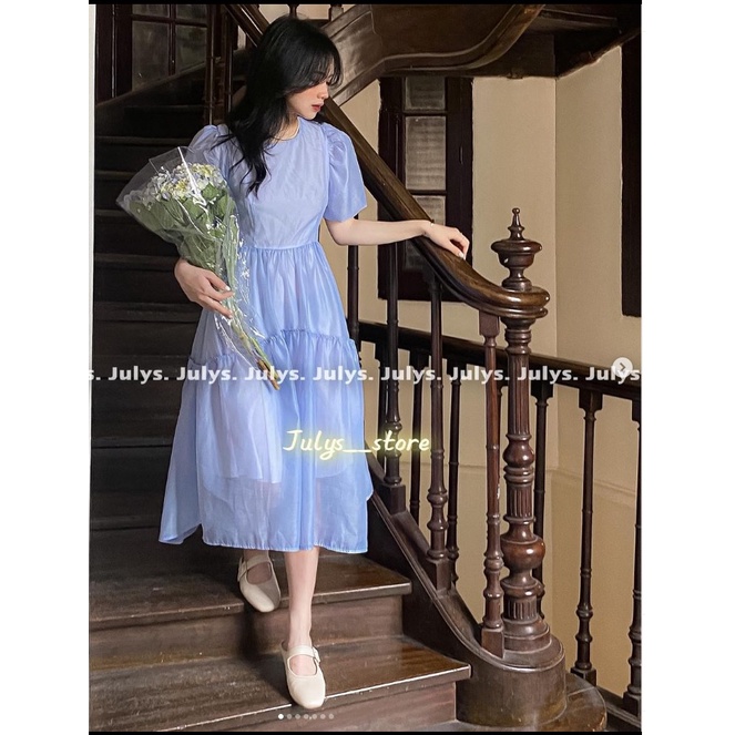 Đầm babydoll voan tơ dáng dài Julys (ảnh THẬT kèm video)