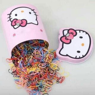 Hộp 2000 dây chun buộc tóc kitty cho bé yêu