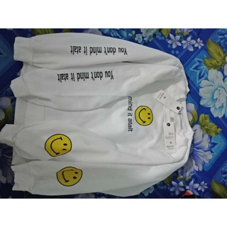 Áo đôi thu đông hình mặt cười, ( giá 1 áo )